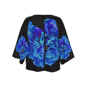 Veste kimono "Cœur bleu"