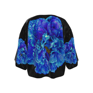 Veste kimono "Cœur bleu"