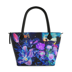 Sac cabas zippé "Pétales Sur La Métropole"