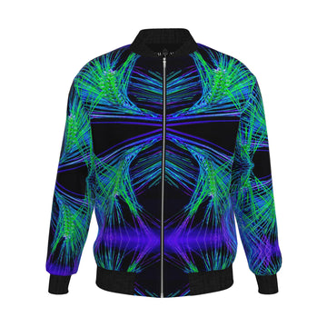 Bomber "Night Lines" / Blouson de créateur