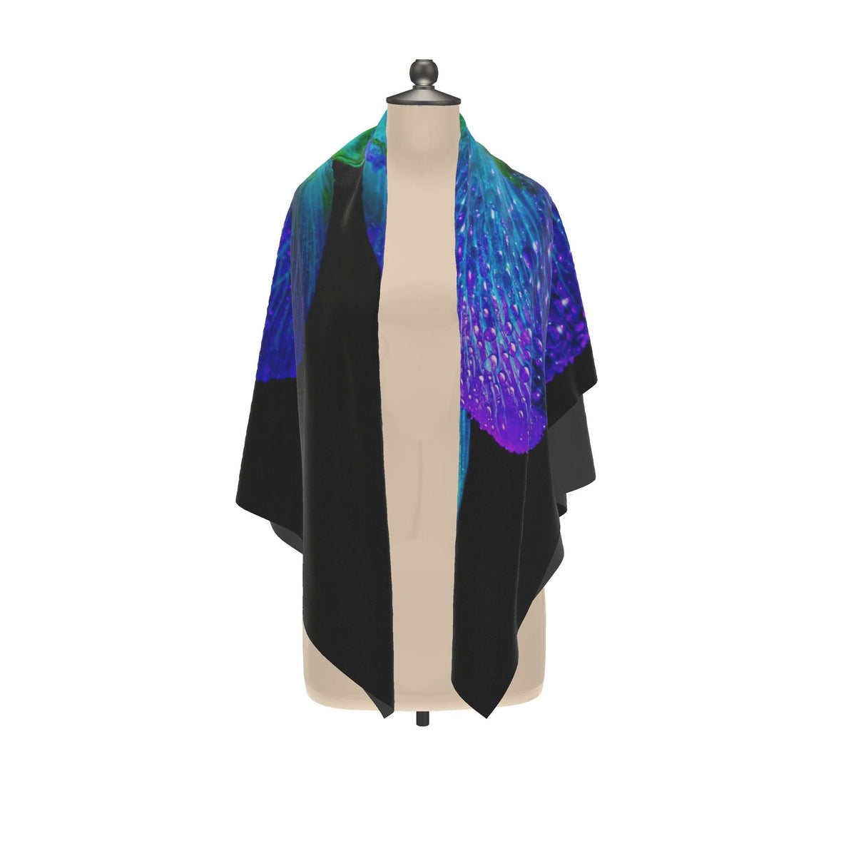 Foulard en soie « L’éclat des ailes dans la rosée »