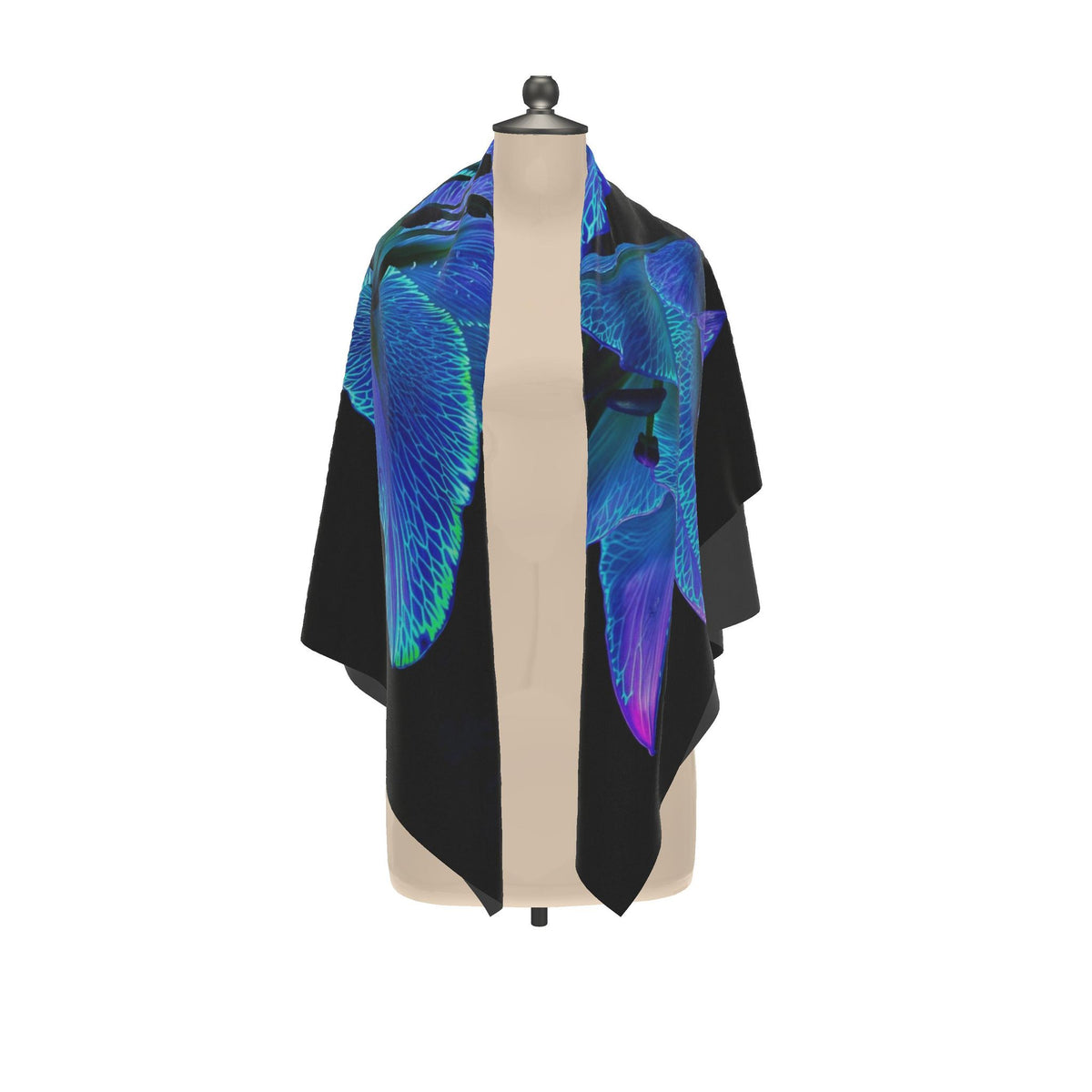 Foulard en soie « Lys Dialogue des Cœurs Stellaires »