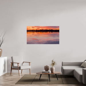 144,2 x 80 cm, Tirage photo sous Verre acrylique 4 Reflets d’un Même Ciel IV – L'Horizon en Fusion