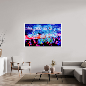 160 x 100 cm, 9 Caisse américaine Blanche Éclosions dans les courants de matière douce