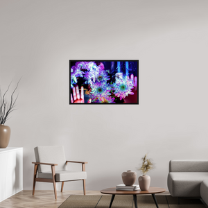 96 x 60 cm, 8 Caisse américaine Noire Pétales contre ma peau, lumière contre la tienne