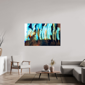 160,5 x 100 cm, Tirage photo contrecollé sur Dibond Vibrations errantes
