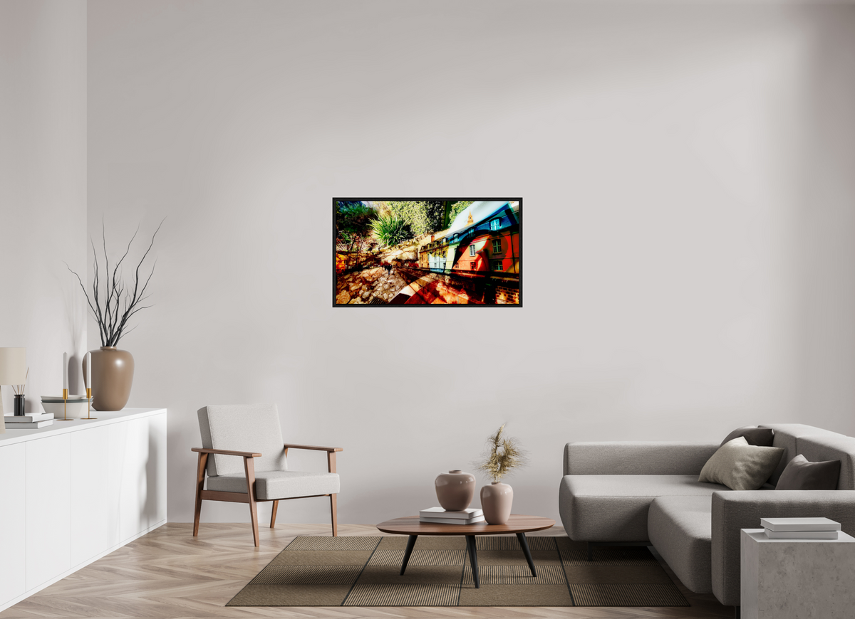 112 x 63 cm, Caisse américaine Noire Les maisons sous l’écorce du monde