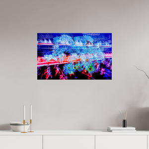 80 x 50 cm, Tirage photo sous Verre acrylique Éclosions dans les courants de matière douce