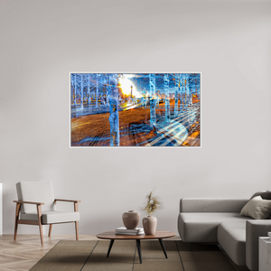 176 x 99 cm, 9 Caisse américaine Blanche Quand les corps ont appris à se fondre dans la lumière