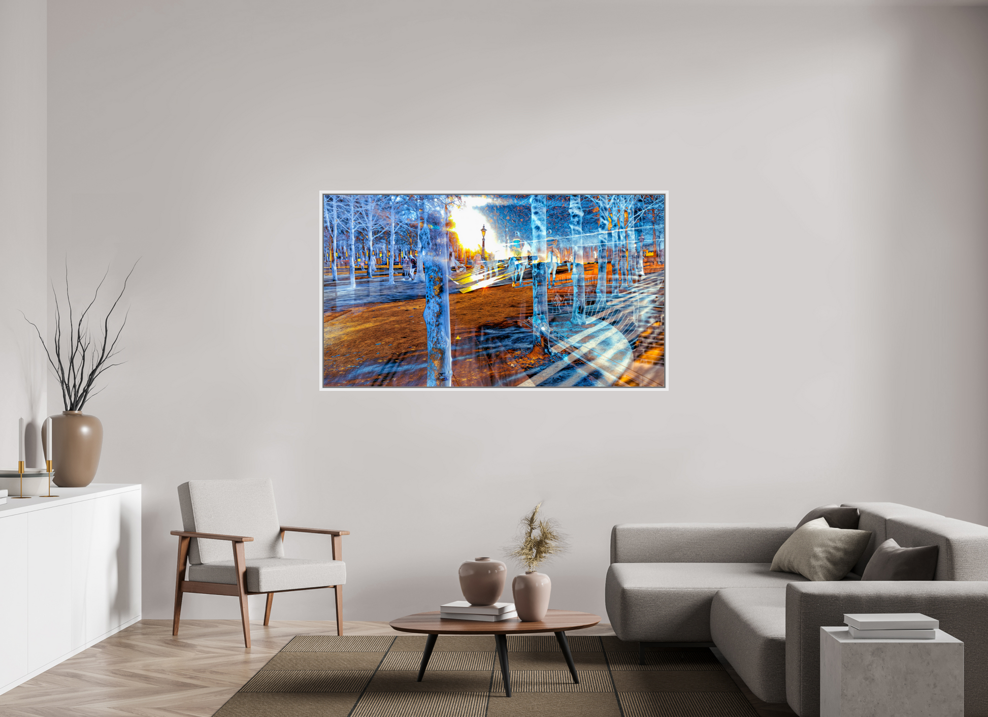 176 x 99 cm, 9 Caisse américaine Blanche Quand les corps ont appris à se fondre dans la lumière