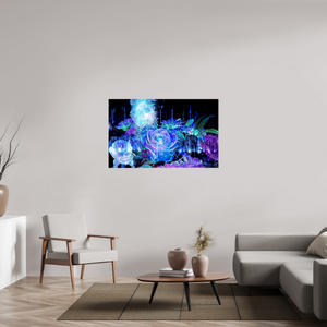 128 x 80 cm, 3 Tirage photo sous Verre acrylique La Rosée des Étoiles