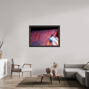 120 x 80 cm, 11 Cadre Noir-Or Là où le feu se transforme en pluie