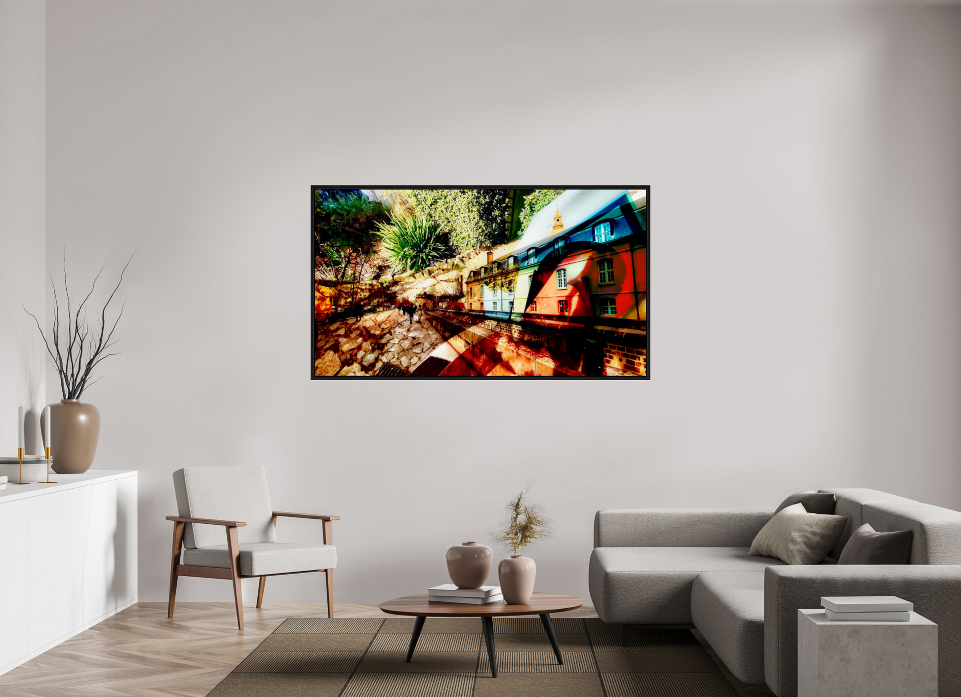 176 x 99 cm, 8 Caisse américaine Noire Les maisons sous l’écorce du monde