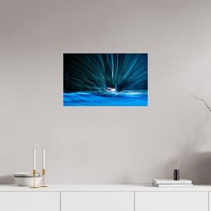 64 x 40 cm, Tirage photo sous Verre acrylique Éventail de fibres
