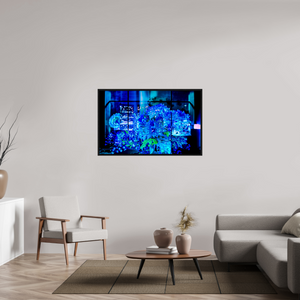 128 x 80 cm, 8 Caisse américaine Noire Le jardin secret des gratte-ciels
