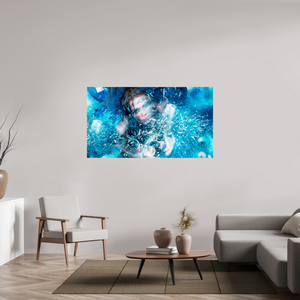 160 x 90 cm, Tirage photo contrecollé sur Dibond Cristallisation