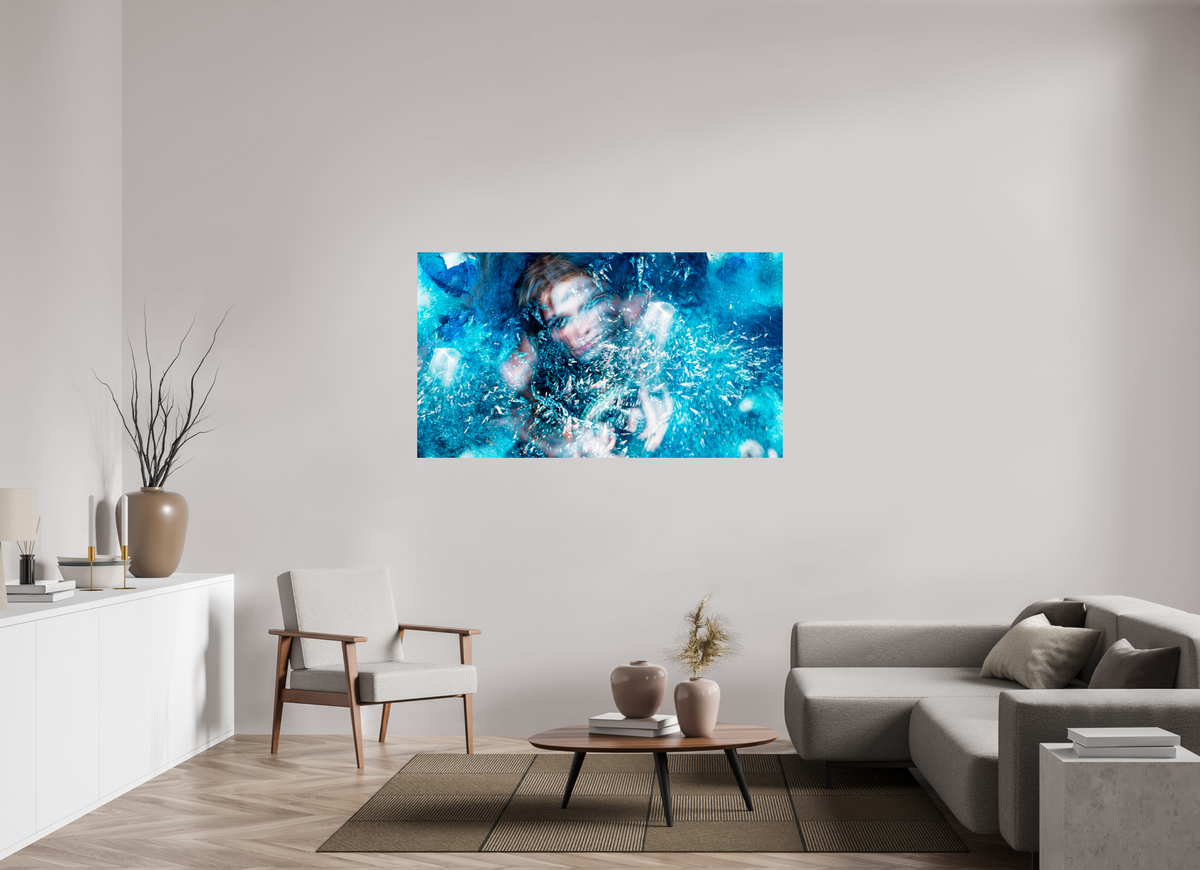 160 x 90 cm, Tirage photo contrecollé sur Dibond Cristallisation