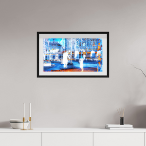 64 x 36 cm, 10 Cadre Noir Flottant Ce que la ville montre à ceux qui s’arrêtent