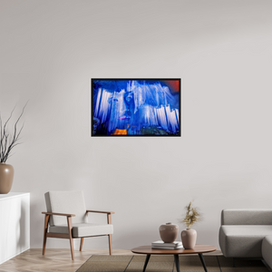 94,8 x 60 cm, Caisse américaine Noire Sous la Pluie de Lumière