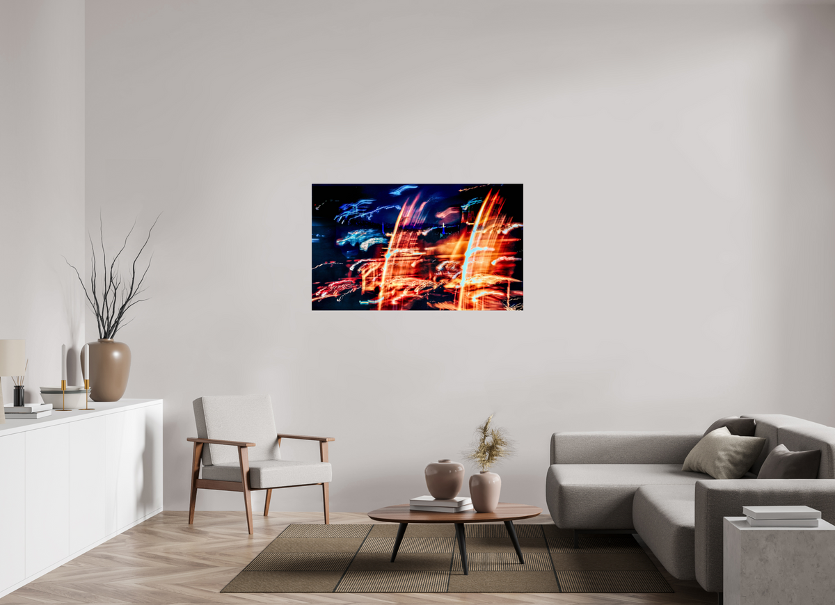 133,4 x 80 cm, Tirage simple sur papier photo Fuji Crystal Pearl Les Ondes du Ciel Invisible