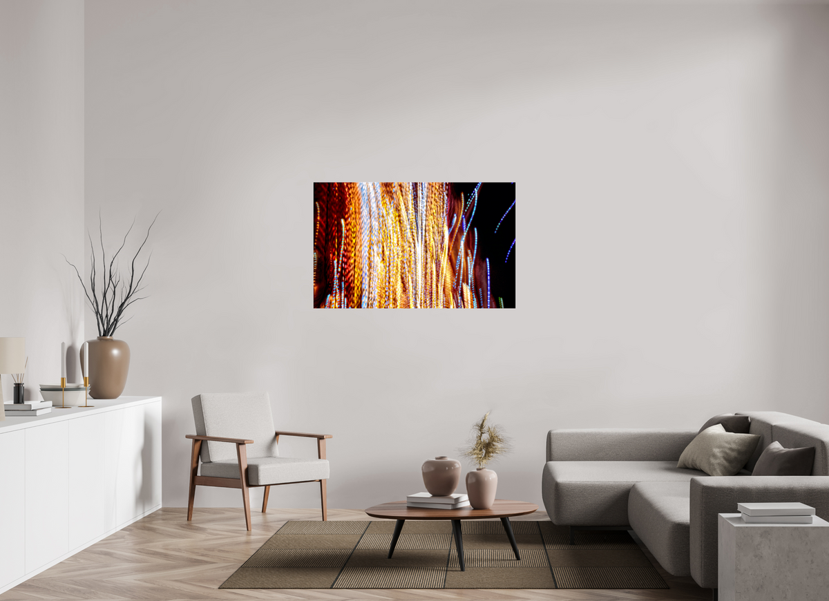 128 x 80 cm, Tirage photo sous Verre acrylique Ode aux filaments célestes