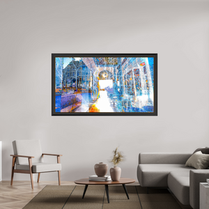 176 x 99 cm, 11 Cadre Noir-Or Le seuil n’était pas une frontière, mais une invitation