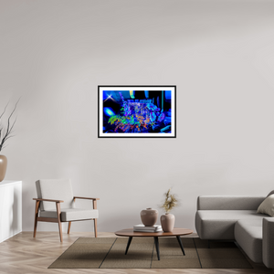 96 x 60 cm, 4 Cadre Noir : Passe-Partout Blanc Le bouquet où nos rêves s’illuminent