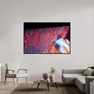 180 x 120 cm, 8 Caisse américaine Noire Là où le feu se transforme en pluie
