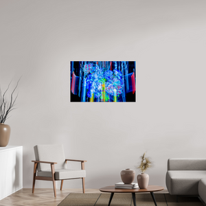 96 x 60 cm, Tirage simple sur papier photo Fuji Crystal Pearl Floraisons du monde cybernétique