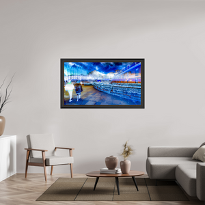 144 x 81 cm, 11 Cadre Noir-Or La promenade n’était plus tout à fait la même