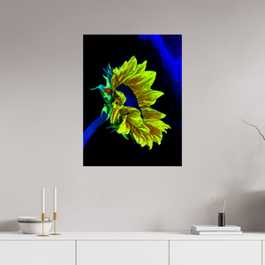 60 x 80 cm, Tirage simple sur papier photo Fuji Crystal Pearl L’or perdu dans le bleu du silence