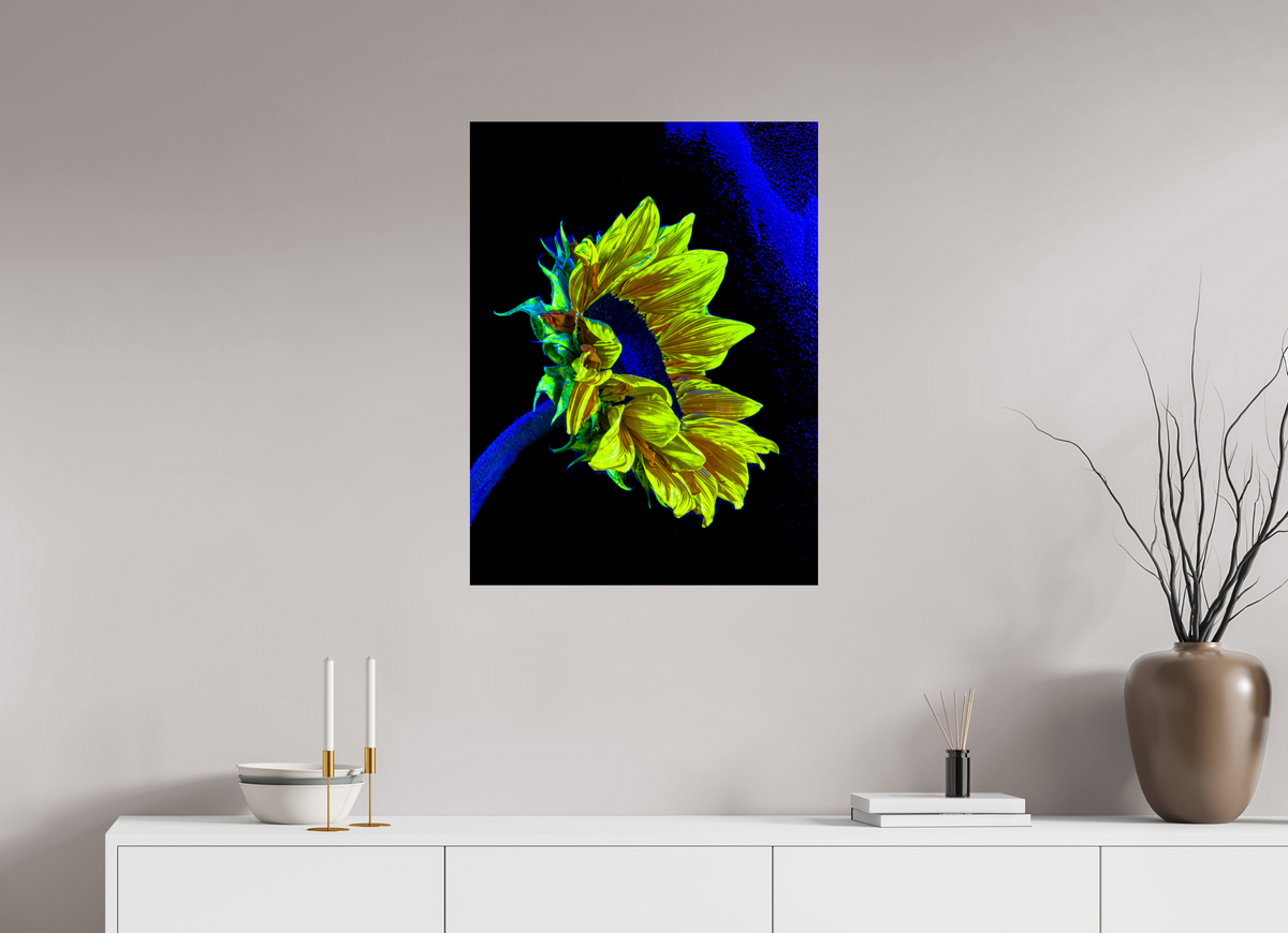 60 x 80 cm, Tirage simple sur papier photo Fuji Crystal Pearl L’or perdu dans le bleu du silence