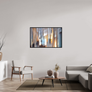 128 x 80 cm, Caisse américaine Noire Ruelle en apesanteur