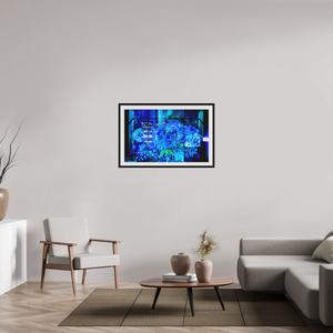 96 x 60 cm, 10 Cadre Noir Flottant Le jardin secret des gratte-ciels