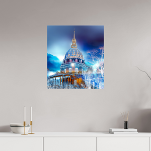 60 x 67 cm, Tirage photo sous Verre acrylique Un lieu pour relier la terre à l’invisible