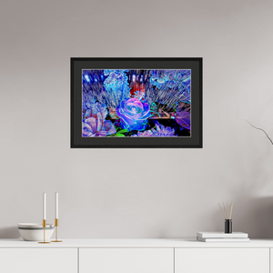 64 x 40 cm, 5 Cadre Noir : Passe-Partout Noir lisière Blanche Lorsque la lumière se souvient des fleurs