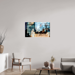 100,1 x 60 cm, Tirage photo contrecollé sur Dibond Reflet d’un Monde en Suspension