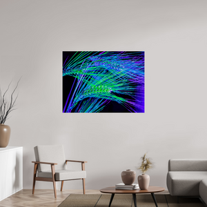 120 x 90 cm, Tirage simple sur papier photo Fuji Crystal Pearl Les Lignes où Court la Lumière