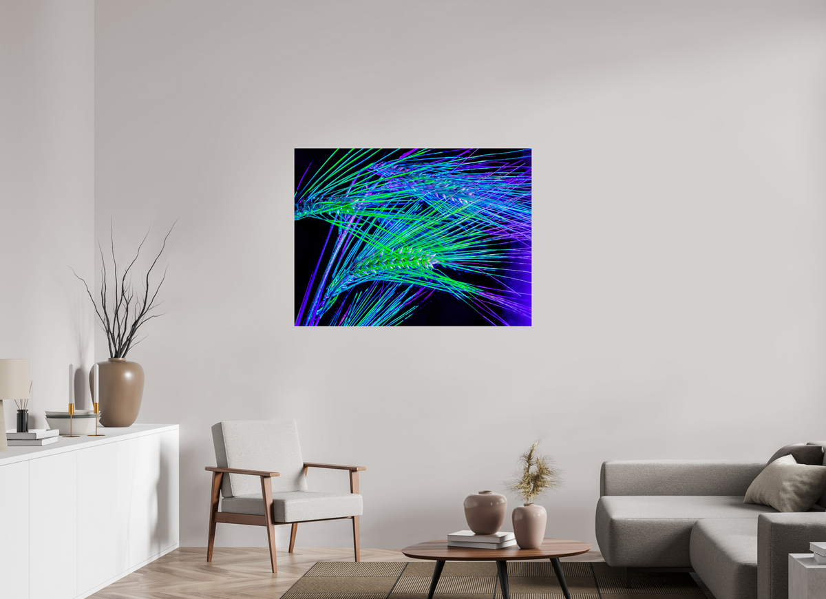 120 x 90 cm, Tirage simple sur papier photo Fuji Crystal Pearl Les Lignes où Court la Lumière
