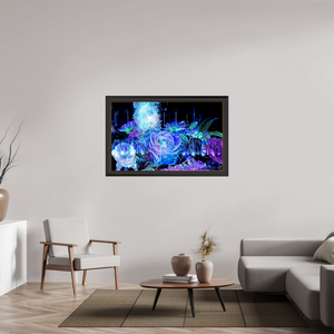 128 x 80 cm, 11 Cadre Noir-Or La Rosée des Étoiles