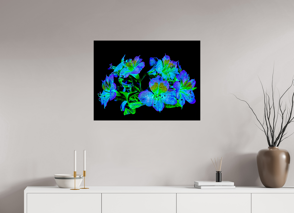 80 x 60 cm, Tirage photo sous Verre acrylique Constellation Florale