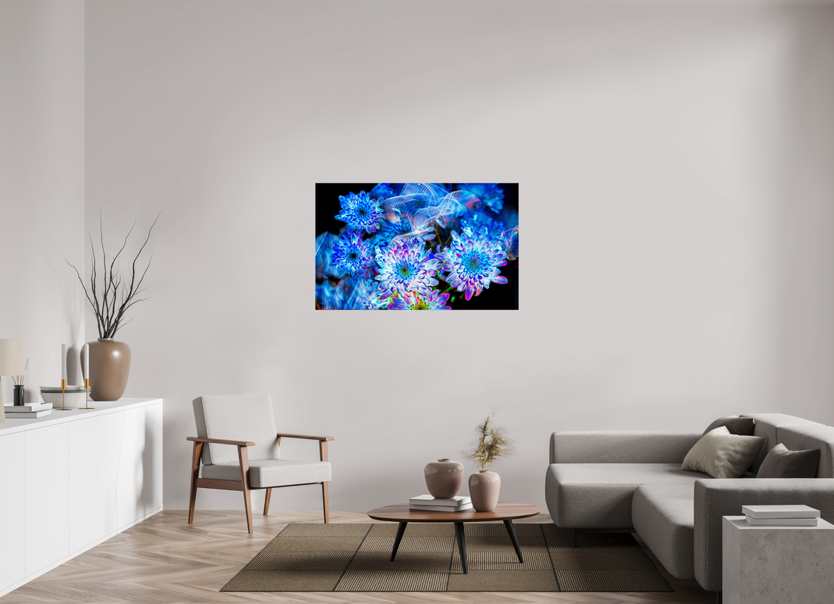 128 x 80 cm, Tirage photo contrecollé sur Dibond Éclosions dans le courant céleste