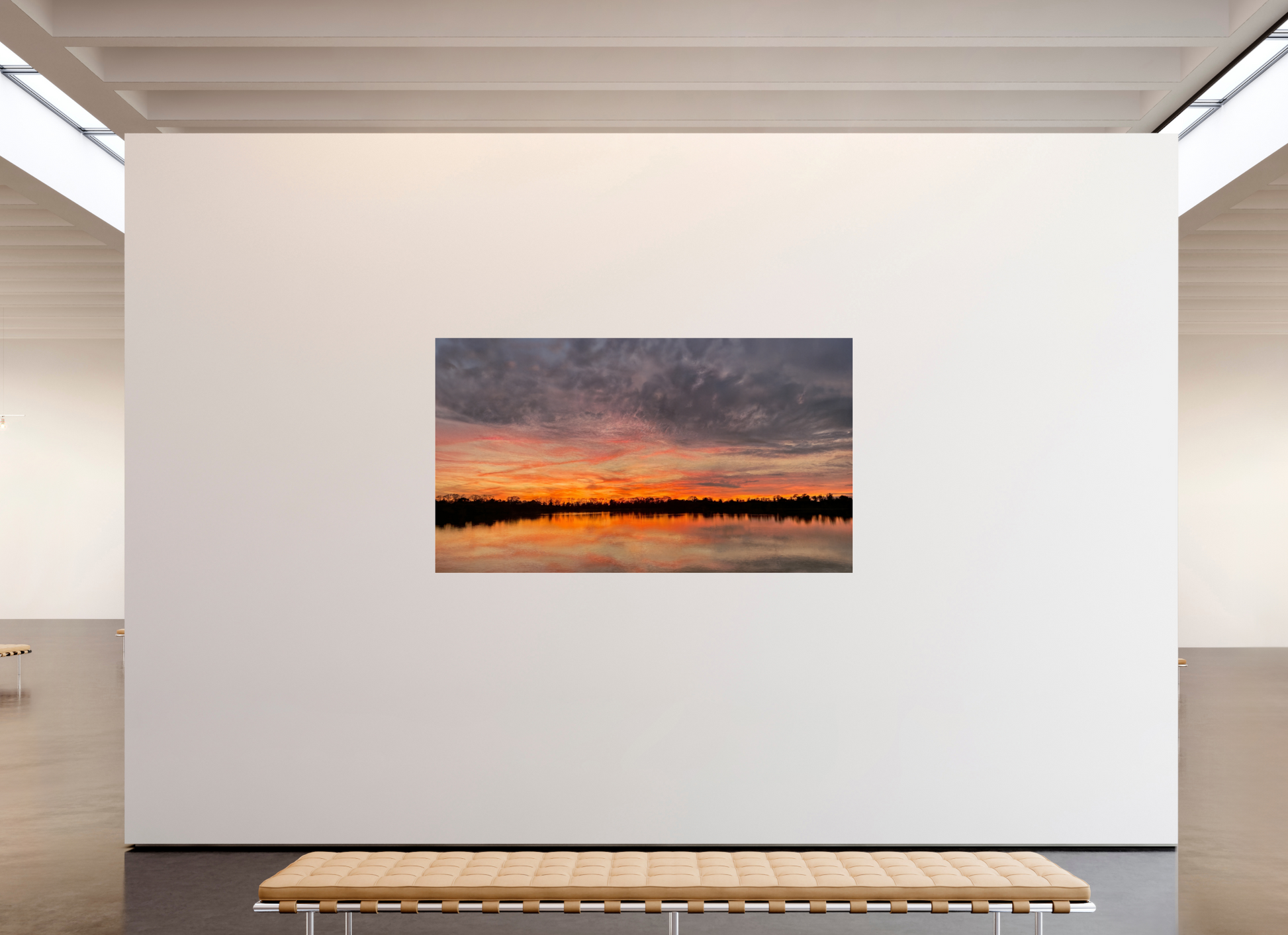 208 x 117 cm, Tirage photo sous Verre acrylique Reflets d’un Même Ciel VIII – Quand le Ciel se Penche