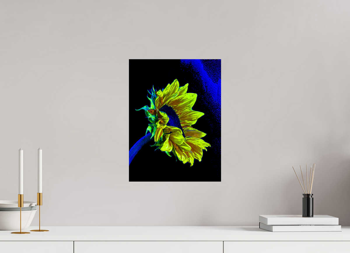 30 x 40 cm, Tirage simple sur papier photo Fuji Crystal Pearl L’or perdu dans le bleu du silence