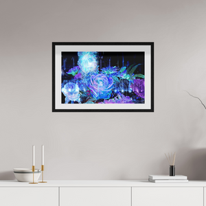 64 x 40 cm, 10 Cadre Noir Flottant La Rosée des Étoiles