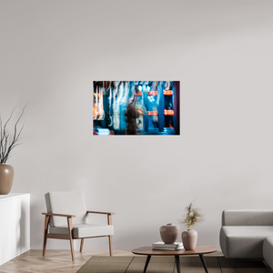 96 x 60 cm, Tirage photo sous Verre acrylique Passant dans la lumière