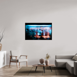 128 x 80 cm, Caisse américaine Noire Le temps s'étire