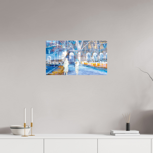 64 x 36 cm, 3 Tirage photo sous Verre acrylique Les corps devenaient légers en traversant la place