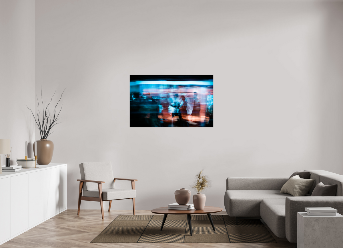 128 x 80 cm, Tirage photo contrecollé sur Dibond Le temps s'étire