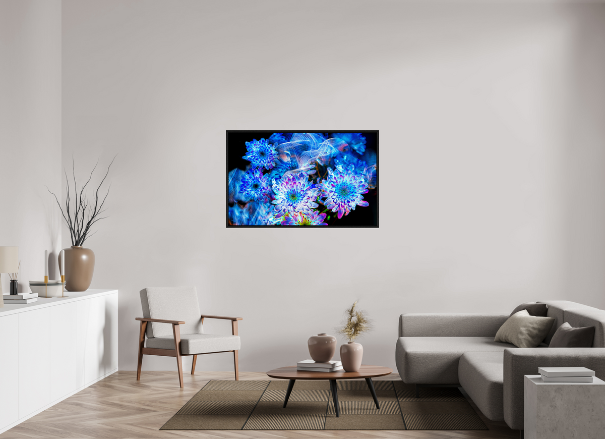 128 x 80 cm, Caisse américaine Noire Éclosions dans le courant céleste